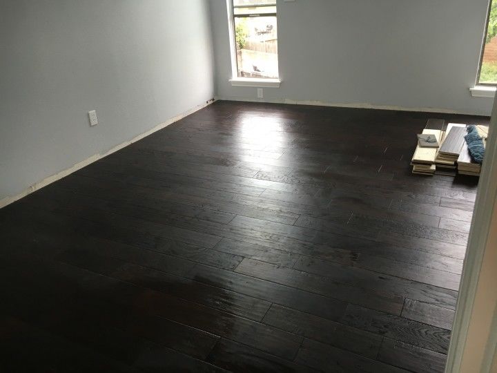 Wood floor installation. Cinco Ranch TX