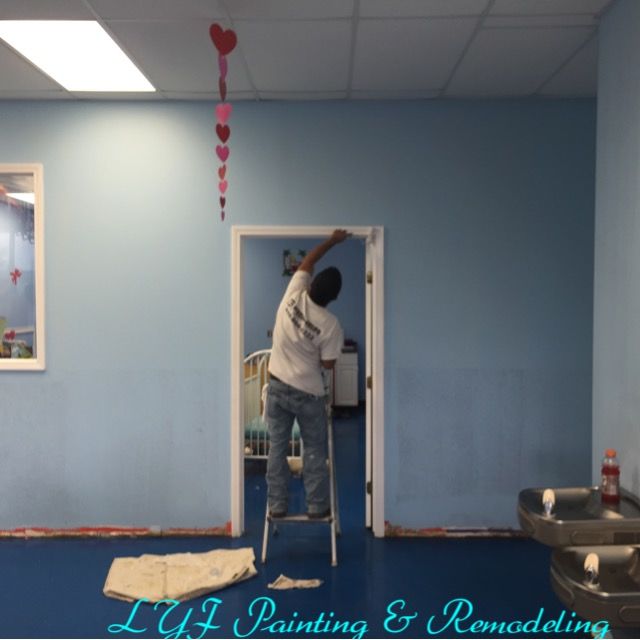 Office painting & Baseboard installation in Houston, TX